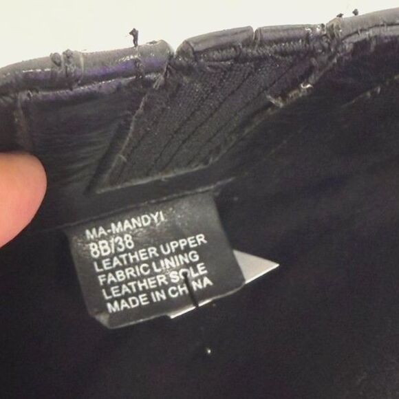 BCBG Mandy boot - Leather knee-high Moto Boots With Rubber Heel Cap - Picture 10 of 12